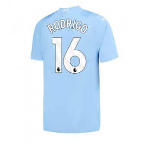 Manchester City Rodri Hernandez #16 Koszulka Podstawowych 2023-24 Krótki Rękaw